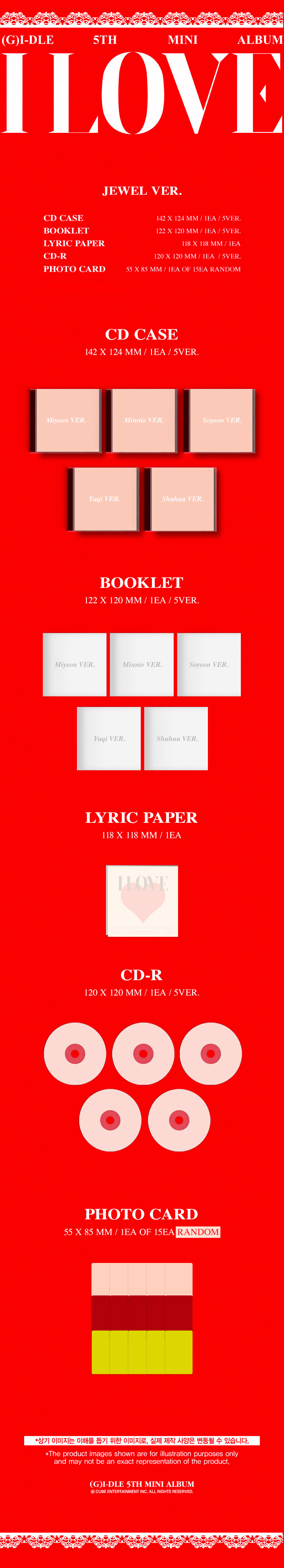G)I-DLE - (G)I-DLE - 6th Mini Album [I feel] (Jewel Ver
